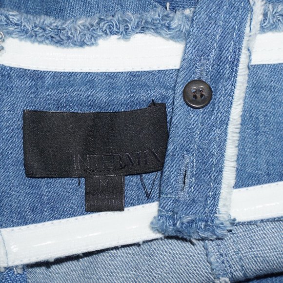 INTERMIX Denim Bustier Convertible Rear Zip - Picture 8 of 9